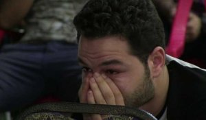 Des supporters égyptiens expriment leur déception après le match