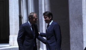 Le chef du gouvernement italien reçoit Tusk à Rome