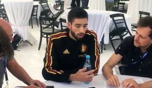 Yannick Carrasco sur son poste sur le terrain