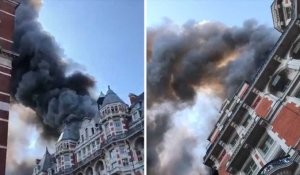Les images de l'hôtel de luxe Mandarin Oriental en feu à Londres