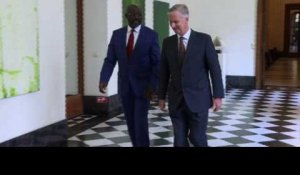 Le président du Liberia accueilli par le Roi belge à Bruxelles