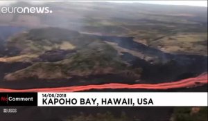 Eruption du Kilauea : quand la lave rencontre l'océan