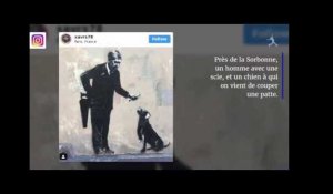 Bansky illustre la crise des migrants sur les murs de Paris