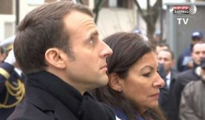 Hommage Charlie Hebdo : Emmanuel Macron et Anne Hidalgo se recueillent (vidéo)