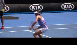 Open d'Australie 2018 - Caroline Garcia à l'entrainement à Melbourne