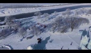 Chine : des paysages gelés magnifiques attirent les touristes (Vidéo)