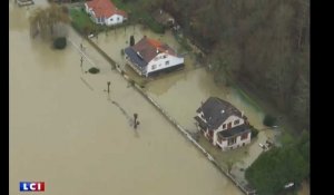 Inondations : les images impressionnantes vues du ciel de l'Île-de-France (Vidéo)