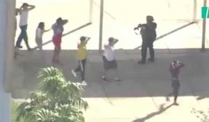 Les images de l'évacuation du lycée après la tuerie en Floride