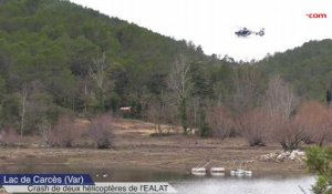 Crash de deux hélicoptères dans le Var : les images du lieu du drame