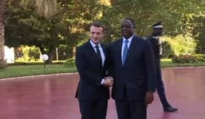Emmanuel Macron rencontre son homologue sénégalais Macky Sall