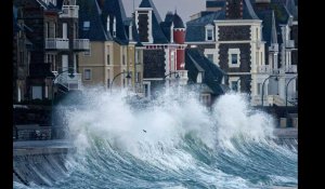 Saint-Malo, la grande marée du 2 février 2018