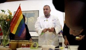 Le chef de l'Elysée enseigne son art à des ados gays en Israël