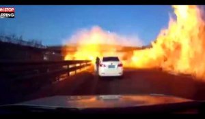 Chine : explosion et incendie géant sur une autoroute, la vidéo choc