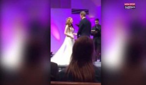 En plein mariage, un invité fait un malaise et s'effondre par terre (Vidéo)