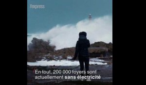 Tempête Eleanor: des rafales à 180 km/h, 200 000 foyers sans électricité