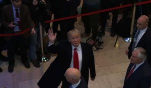 Trump arrive au Centre des congrès à Davos