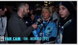 FANCAM OM - MONACO (2-2) : LES SUPPORTERS EN COLERE CONTRE L'ARBITRE et PAYET