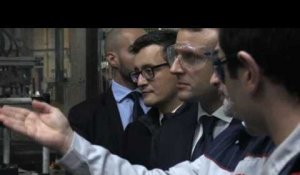 Macron visite le site Toyota à Valenciennes