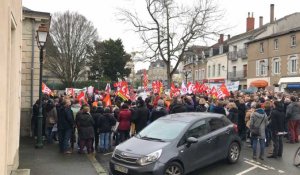 Manifestation des EHPAD devant la préfecture de la Mayenne