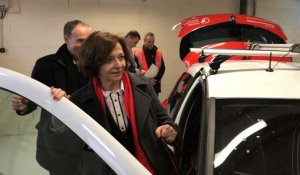 La voiture autonome de Rouen présentée à A-M Idrac