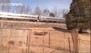 USA : un train transportant des élus percute un camion