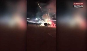 Etats-Unis : Des feux d'artifice explosent dans une voiture (Vidéo)