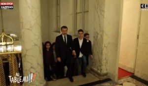 Au Tableau : Les enfants reçus par Brigitte et Emmanuel Macron à l'Elysée (vidéo)