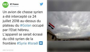 Israël. L'armée abat un avion syrien qui a pénétré dans son espace aérien