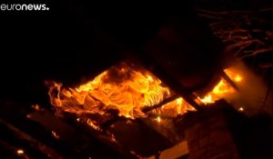 Violents incendies en Grèce, les images terribles (Vidéo)