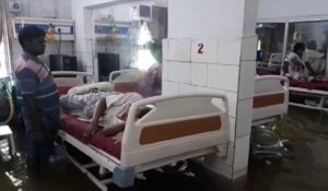 Mousson en Inde : un hôpital inondé