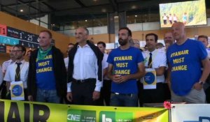 Grève des pilotes Ryanair : images à l'aéroport de Charleroi