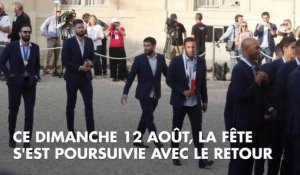 PHOTOS. Mbappé, Thauvin, Rami : les champions du monde font la fête avec les supporters du PSG et de l'OM