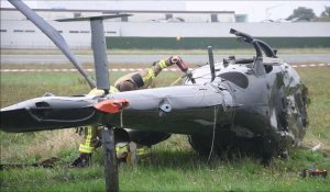 Un hélicoptère s'écrase à l'aéroport de Wevelgem