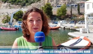 Des cours de natation pour les enfants des quartiers nord de Marseille