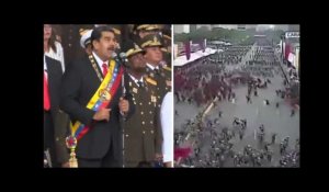 Venezuela: Les images de la panique après l'explosion pendant un discours de Maduro