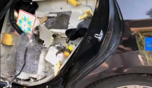 L'habitacle d'une voiture dévasté par un ours dans le Colorado