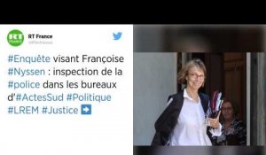 Affaire Françoise Nyssen. La police dans les bureaux des éditions Actes Sud.