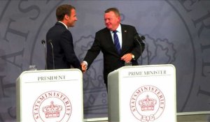 Au Danemark, Macron plaide pour l'Europe