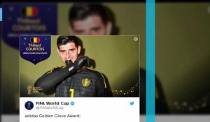 Le Belge Thibaut Courtois élu Meilleur gardien de la Coupe du Monde en Russie