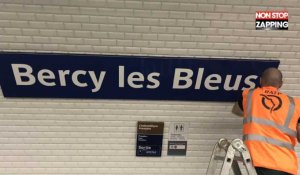 "Bercy les Bleus", "Victor Hugo Lloris"... Les stations de métro rebaptisées (Vidéo)