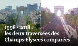 1998 - 2018 : les deux traversées des Champs-Elysée comparées