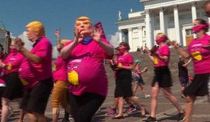 Sommet d'Helsinki: manifestation des pro-avortement contre Trump