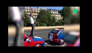 France-Croatie en finale de la Coupe du monde 2018: l'ambiance déjà survoltée dans les rues de Paris