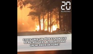 Etats-Unis: Un père et son fils se retrouvent bloqués dans un incendie de forêt