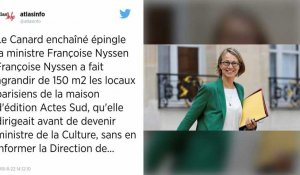La ministre Françoise Nyssen à nouveau épinglée pour des travaux non déclarés.
