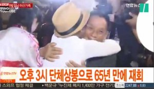 Corée : Les retrouvailles émouvantes entre les familles du Nord et du Sud (Vidéo)
