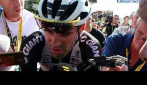Tour de France 2018 - Tom Dumoulin à l'arrivée de la 12e étape à l'Alpe d'Huez