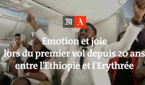 Joie et émotion lors du premier vol depuis vingt ans entre l'Ethiopie et l'Erythrée