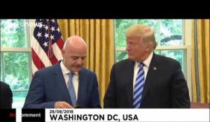 Mondial 2026 : Trump rencontre le président de la FIFA et tacle la presse au passage