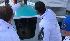 Route du Rhum : Des tampons aux pontons, Thierry Dusautoir parrain du bateau Corum